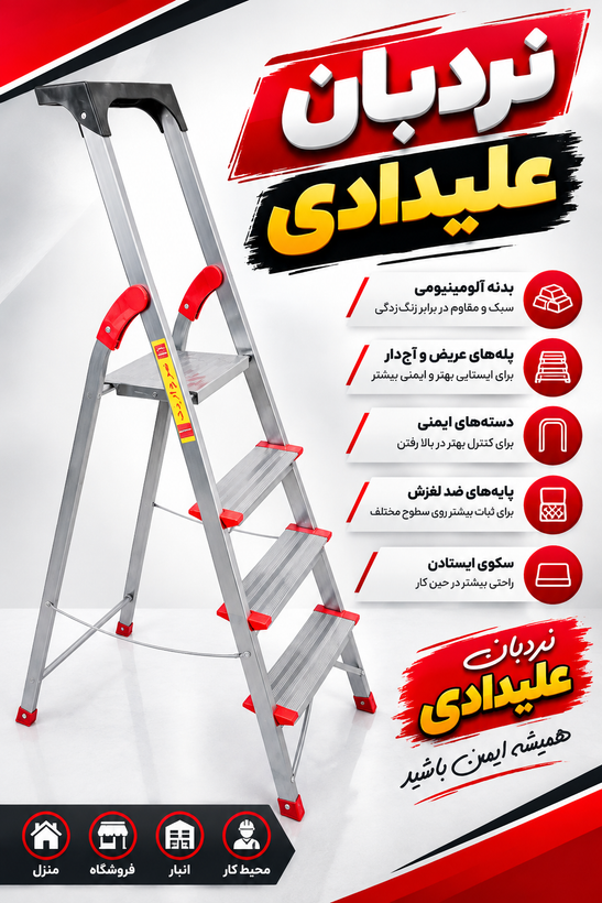 نردبان ۴پله مروارید