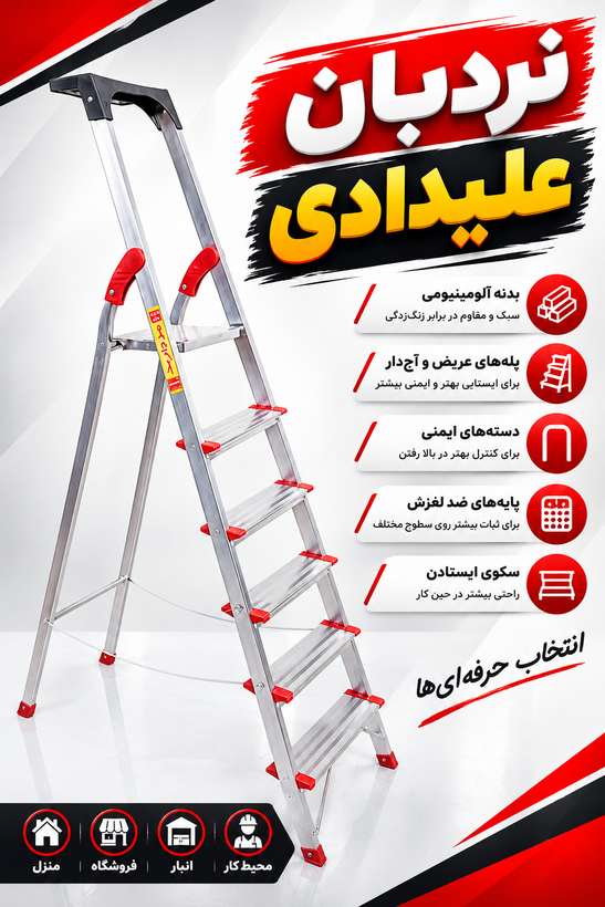 نردبان ۶ پله مروارید